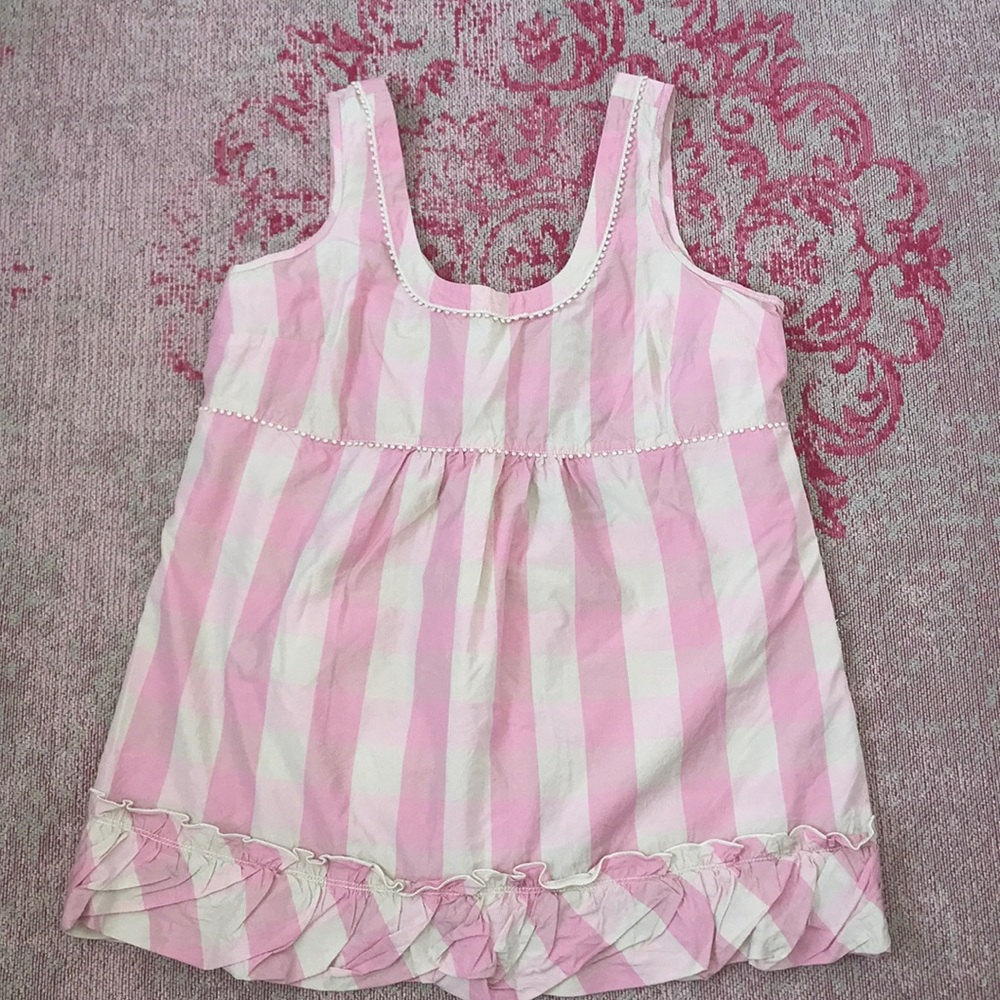 NEW Juicy Couture Pink and Cream Stripe Shirt